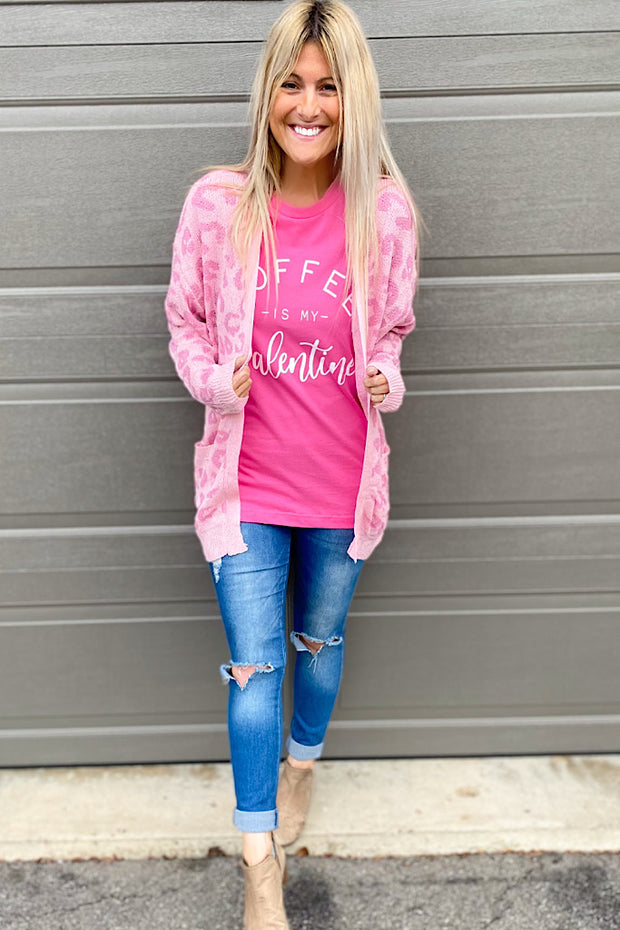 Pretty in Pink Animal Print Cardigan