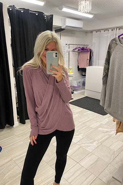 New Colour Stephie Surplice Ribbed Top