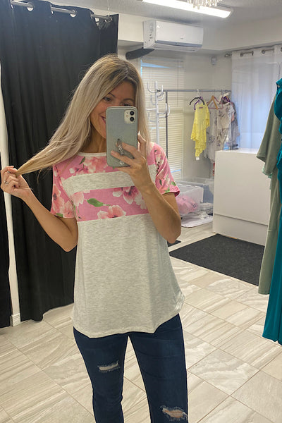 Princess Floral Pull Over Top