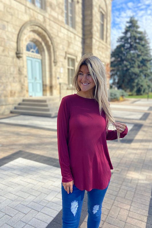 Soft Basic Crew Neck Top-Promo Line