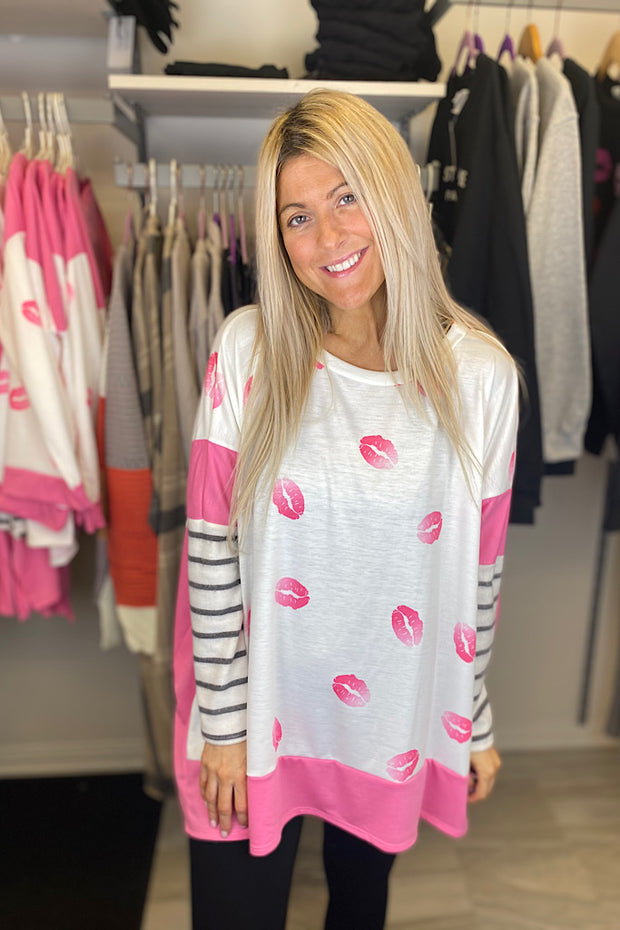 Your Everything Lips Boho Top