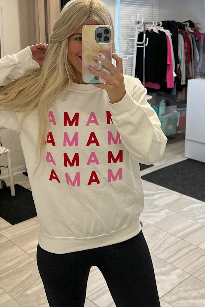 Mama Sweatshirt-White