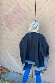 Gorgeous Fringe Shawl With Pockets-Promo Line