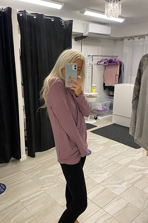 New Colour Stephie Surplice Ribbed Top