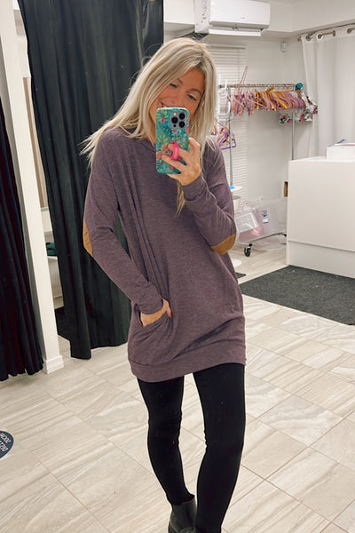 The Elbow Patch Vicky Sweatshirt-SALE