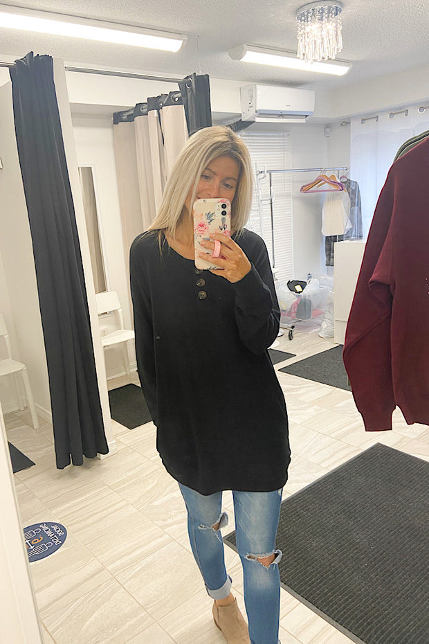 The Black Sia Button Tunic
