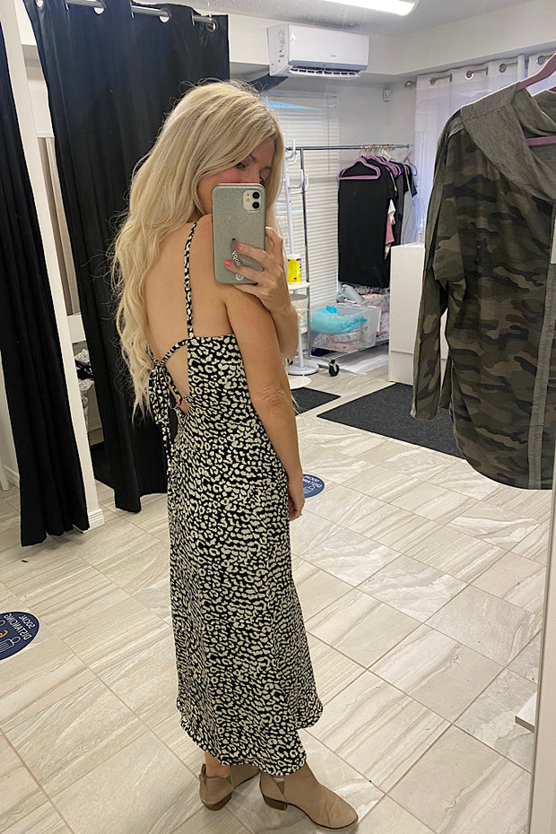 The Everything Animal Satin Dress-FLASH SALE