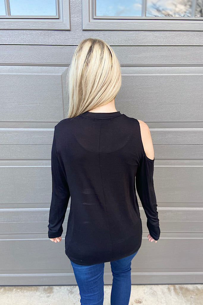 Soft Always Cut Out Shoulder Top-Promo Line