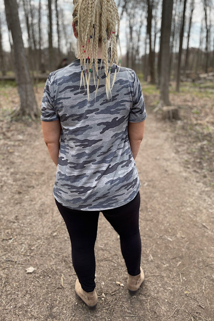 Mineral Grey Camo Pocket Top