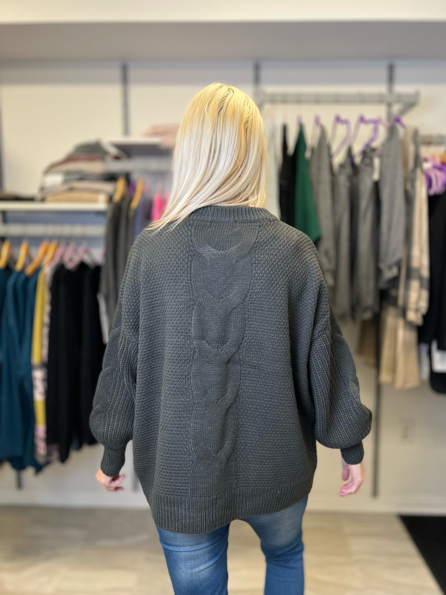 Ash Grey Madison Sweater-SALE