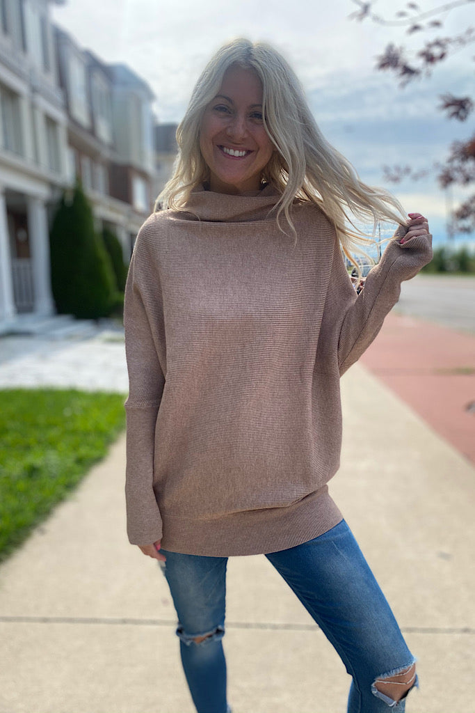 Latte Date Super Soft Dolman Sweater