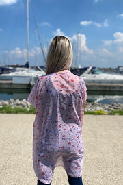Take Me Out Pink Floral Kimono-SALE