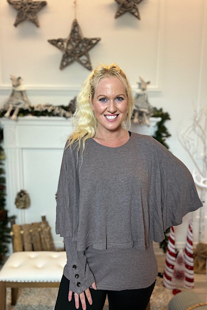 Unique Poncho Style Chic Top
