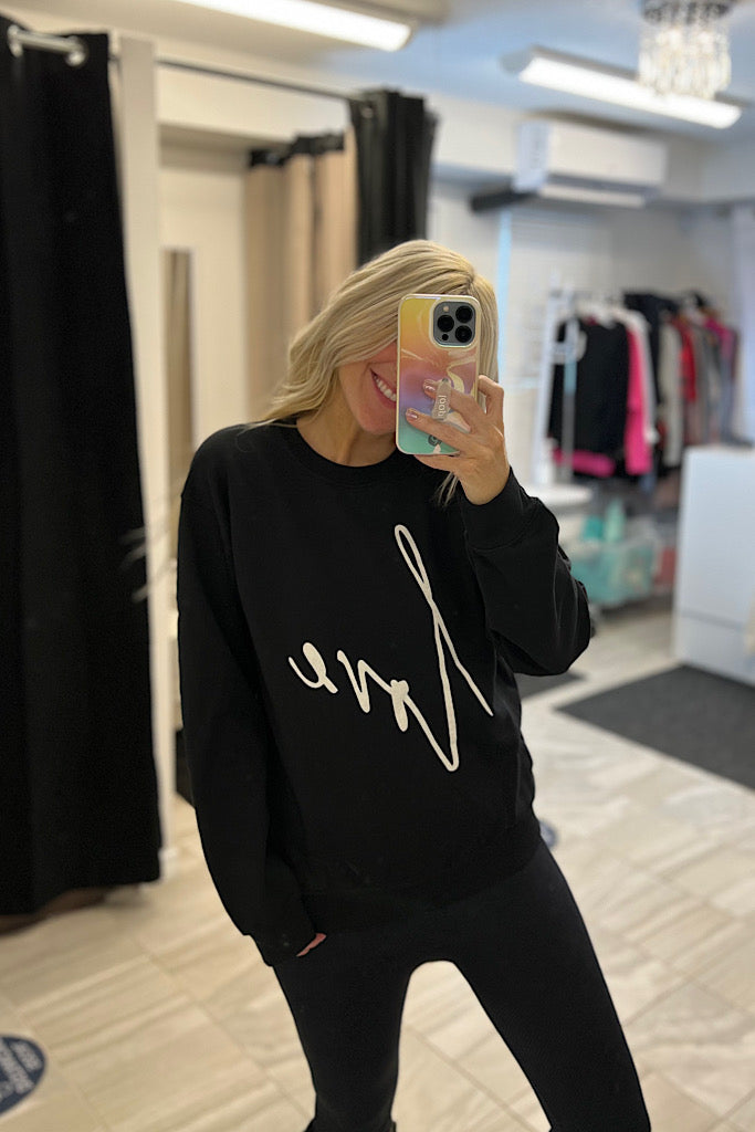 Love Sweatshirt-Black