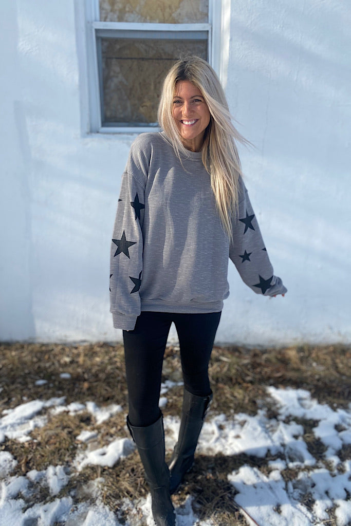 Star Perfection Printed Sweatshirt