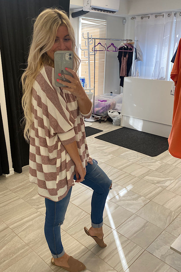 Strawberry Shortcake Striped Boho Top-Restocked
