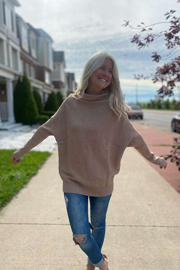 Latte Date Super Soft Dolman Sweater