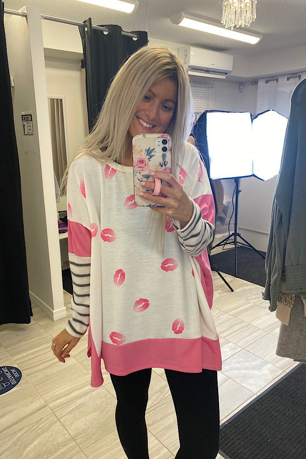 Your Everything Lips Boho Top