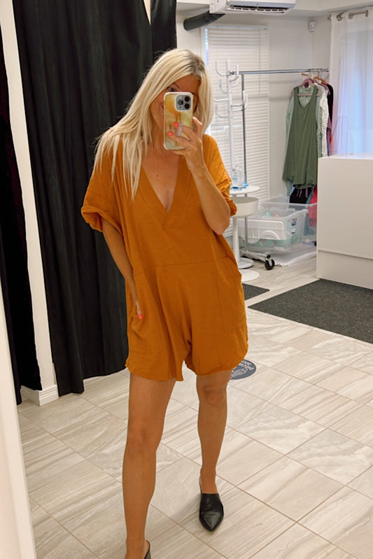 Sophia Luxe Cotton Romper-SALE