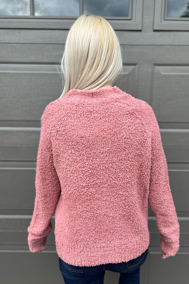 Soft Fuzzy Button Down Cardigan-SALE