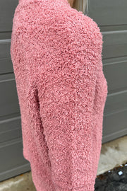 Soft Fuzzy Button Down Cardigan-SALE
