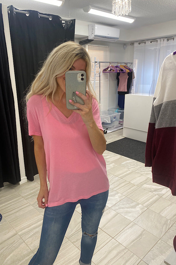 The Perfect Pink Tee-Markdown