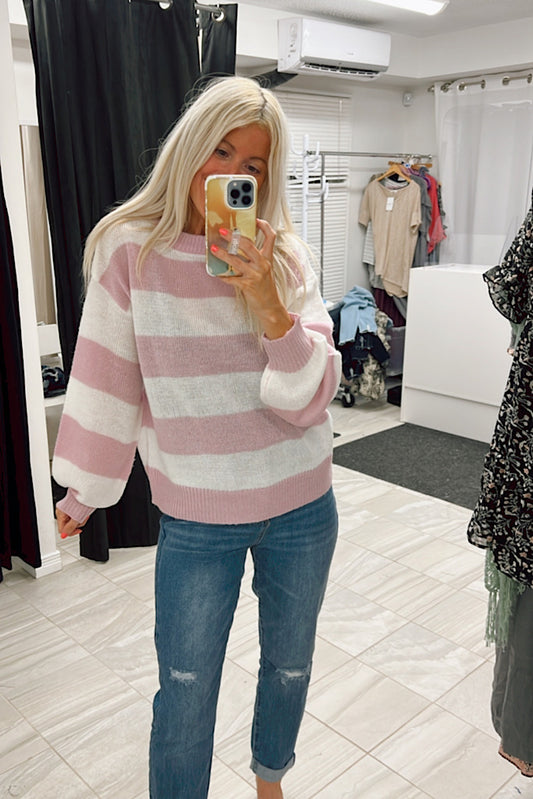 Ivory Lilac Lightweight Sweater-SALE