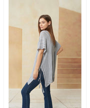 Love Boho Cover Up Top-Grey