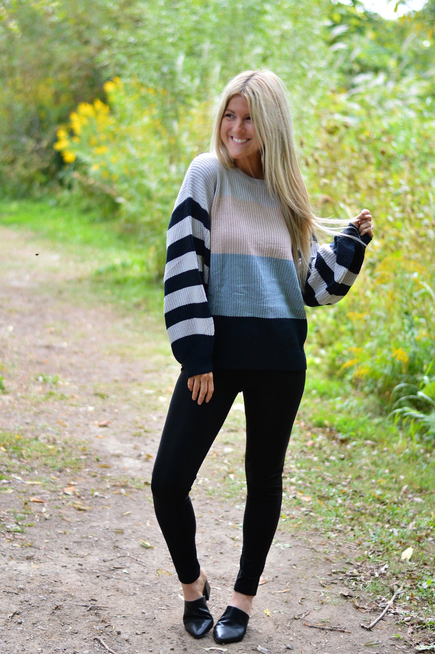 Crushing On Autumn Colour Block Sweater