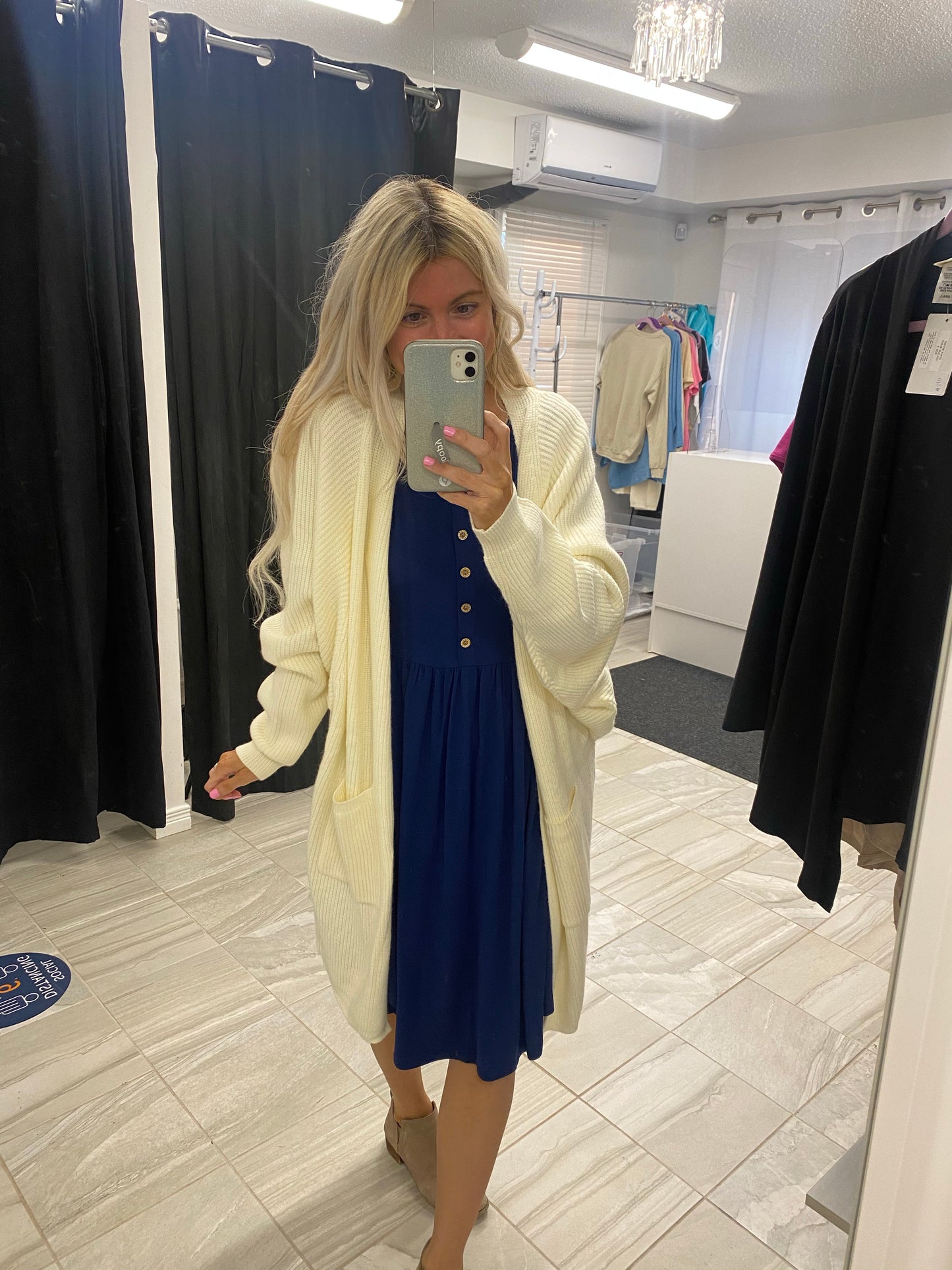 Cream Latte Elite Knit Batwing Sleeve Cardigan
